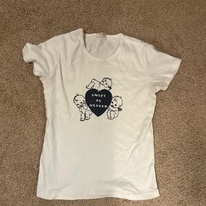 brandy melville sweet as heaven angel baby tee